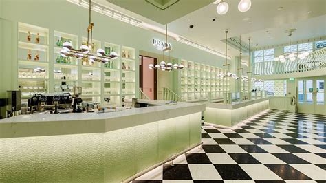 prada cafe harrods|prada's pop up cafe.